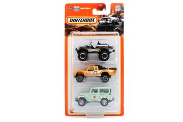  Mattel Matchbox® MBX RALLY™ Sada 3 angličáků 