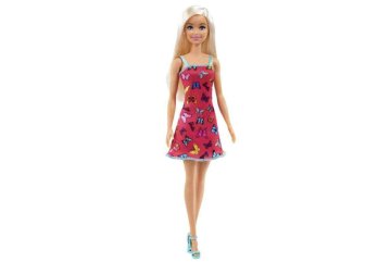  Panenka Barbie Motýli plážové růžové šaty 30 cm, Mattel HBV05 